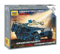 Sd.Kfz.251/1 Ausf.B Stuka A Pie 1:100 Kit De Modelo De Plástico ZVEZDA