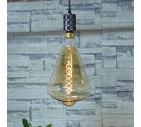 SD LUX E27 Bombillas LED vintage regulables 8W 450LM (equi. a 40W) Grande XL Lámpara colgante vidámbar Bombilla decorativa Edison Lámpara colgante Iluminación blanca cálida 2200K, 1 paquete (ST164SL)