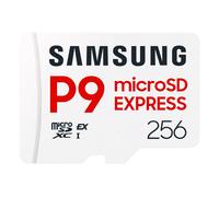 Samsung P9 Express microSD 256GB, Velocidad de Lectura hasta 800 MB/s, U3, V30, A1, para Nintendo Switch 2, Smartphones, Tablets, GoPRO, Dron dji, Steam Deck, (MB MK256T)