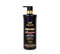 SD Skin Doctor Paris Gluta Glow Gel de ducha Detox con carbón activado y jabón negro natural - Gel aclarador corporal - 1000 ml