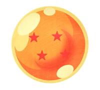 SD TOYS - Alfombra Interior 60x60CM Bola 4 Estrellas Dragon Ball
