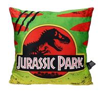 SD TOYS - Cojin Cuadrado Logo Coche Jurassic Park - Envasado al vacío - Medidas 45x45cm