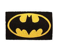 sd toys - Felpudo Entrada Batman, Fibra de Coco, Antideslizante, Negro y Amarillo, 73 x 43 cm