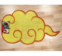 SD Toys - Felpudo Entrada Nube Kinton de Dragon Ball, Fibra de Coco, Antideslizante, Amarillo, 73 x 43 cm
