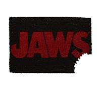 SD toys - Felpudo Entrada Película Tiburón/Jaws, Fibra de Coco, Antideslizante, Negro y Rojo, 60 x 43 cm