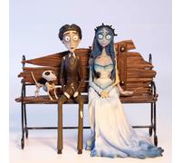 SD TOYS Figura Emily y Victor La Novia Cadaver Escala 1:10 (12.8x15.48x10.11cm) Detallada Coleccionable Tim Burton