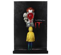 SD Toys - Figura Pennywise & George - Poster 3D - IT - Colección Iconic Fan Figure