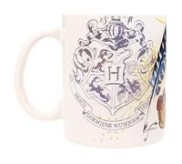 SD TOYS Harry Potter Taza Escudos Casas Hogwarts, Cerámica, Blanco, 10 x 13 x 12 cm