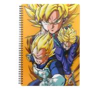 SD TOYS - Libreta efecto 3D Saiyans Dragon Ball Z - 30 x 21 cm