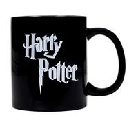 SD toys Logo Harry Potter Taza, Cerámica, Blanco/Negro, 8 cm