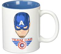 SD TOYS Marvel Taza Team Cap, Cerámica, Azul, 13 x 12 x 10 cm