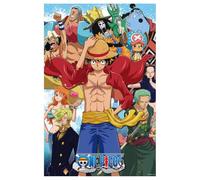 SD TOYS - Poster Decorativos 3D - Group Fishman Island de One Piece - Láminas decoración pared - Medidas 58 x 38 cm