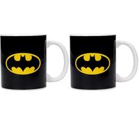 SD TOYS SDTWRN02992 - SDTWRN02992 - Taza Batman Logo Cerámica (Paquete de 2)