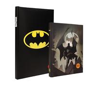 SD TOYS Set Regalo Batseñal Batman, Libreta con Luz + Libreta Logo Tamaño Grande, Universo DC