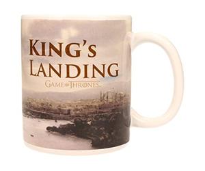 SD toys Taza, Diseño King'S Landing Game of Thrones, Acero y Cerámica, Blanco, 9x13x11 cm