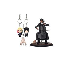 Sd toys - violochelo figura + regalo llavero figurativo wednesday - se
