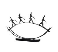 SDA287MZ Oficina Estatua Abstracta Grande del Arte Metal de la Escultura los 78cm con Base mármol, decoración Moderna for Sala Estar