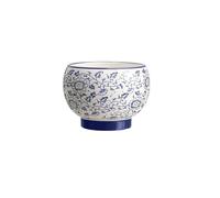 SDA287MZ Uso multifunción Maceta de cerámica Porcelana Azul y Blanca Estilo Chino, for el hogar, Lujo, for Sala Estar, con orquídeas(Medio)