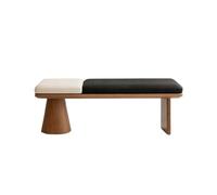 SDA287MZ Vestíbulo Banco de Madera for Comedor guardarropa Dormitorio Tela Banco Final Cama Vestíbulo(XS)