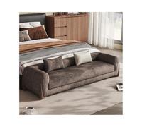 SDA287MZ Vestíbulo Taburete de cabecera Cama, Taburete diseño for Dormitorio, Moderno y Sencillo, for apartamento, casa Familia, sofá pequeño Fila Recta Vestíbulo(Light Brown,Grande)