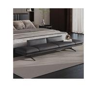 SDA287MZ Vestíbulo Taburete de cabecera for Dormitorio, mesita Noche, Banco Largo, Ligero, Lujo, Alta Gama, sofá for guardarropa Vestíbulo(Negro)