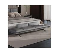 SDA287MZ Vestíbulo Taburete de cabecera for Dormitorio, mesita Noche, Banco Largo, Ligero, Lujo, Alta Gama, sofá for guardarropa Vestíbulo(Grey)