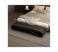 SDA287MZ Vestíbulo Taburete de Noche for Dormitorio, Ligero, Lujoso, diseño Banco Largo, sofá, Taburete Moderno y Sencillo Alta Gama Vestíbulo(Negro)