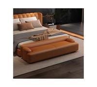 SDA287MZ Vestíbulo Taburete de Noche Ligero Lujo for Sala Estar, sofá Minimalista, Dormitorio, Taburete, guardarropa, for Cambiar Zapatos Vestíbulo(Orange,Medio)