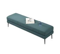 SDA287MZ Vestíbulo Taburete de Noche, Taburete Cambiador Tela, Decorativo for Sala Estar, sofá, Moderno Simple for Dormitorio, Banco Lujo Ligero Vestíbulo(Green,120 * 50 * 43cm)