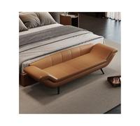 SDA287MZ Vestíbulo Taburete Italiano Ligero de Lujo for el Final la Cama, Taburete Noche for Dormitorio, Banco Minimalista, sofá Largo for guardarropa Vestíbulo(Orange)