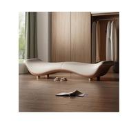 SDA287MZ Vestíbulo Taburete Minimalista Italiano for cabecera de Cama, Taburete for Dormitorio, for Frente, Banco for Zapatos, for sofá Tienda Ropa Vestíbulo(Beige,Pequeño)