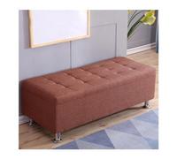 SDA287MZ Vestíbulo Taburete Rectangular for sofá, Taburete for lustrar Zapatos, for mesita de Noche, Almacenamiento Multifuncional, taburetes for vestidor Vestíbulo(Light Brown,50 * 30 * 35cm)