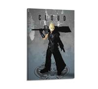 SDAEWUBB Final Fantasy - Póster decorativo de nubes, lienzo para pared e impresión artística moderna, decoración de dormitorio, 20 x 30 cm