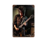 SDAEWUBB Póster de guitarrista de Steve Stevens para decoración de pared, póster de metal moderno, decoración de bar, 30 x 20 cm
