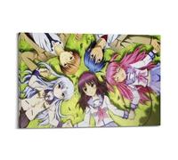 SDAEWUBB Póster decorativo de Angel's Heartbeat Anime TV Show Poster2, lienzo decorativo para pared e imagen artística moderna para decoración de dormitorio familiar, 40 x 60 cm