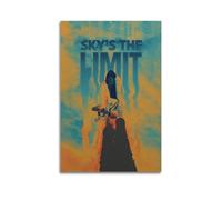 SDAEWUBB Póster decorativo de The Sky Is The Limit, lienzo decorativo para pared e imagen artística moderna para decoración de dormitorio familiar, 50 x 75 cm