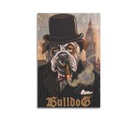 SDAEWUBB Póster decorativo de Winston Bulldog Churchill para pared e impresión artística moderna para dormitorio familiar, 20 x 30 cm