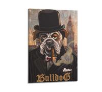 SDAEWUBB Póster decorativo de Winston Bulldog Churchill para pared e impresión artística moderna para dormitorio familiar, 50 x 75 cm