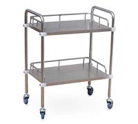 SdaryWare Carro de Servicio, Carro de salón de Belleza, Carro de Herramientas, carros con Ruedas, 2 estantes, Carro de SPA para salón de Belleza con asa Multiusos, Carro,50×40×86Cm