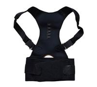 SdaryWare Cinturón de Soporte para la Espalda con imanes de Terapia magnética, Corrector de Postura para Mujeres y Hombres, corsé, cinturón de Soporte ortopédico, Ayuda para aliviar el (Negro-M)