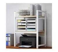 SdaryWare Estantería para Dormitorio, estantería de Escritorio, estantería multifunción para Impresora, estantería pequeña para Oficina, estantería de Almacenamiento de 2 Capas par(B)