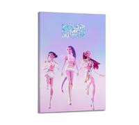 SDASIUVP Póster de película de anime K-POP Demon Hunter Girl Group, pintura decorativa, lienzo para pared e imagen artística moderna para decoración de dormitorio familiar, 08 x 12 pulgadas (20 x 30