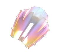 SDCDKLPEPT Parabrisas de Doble Burbuja para Motocicleta Cbr600Rr para CBR 600Rr F5 2003-2004 Parabrisas de Motocicleta(Iridium)