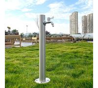 SDCFFC Columna de Agua de Acero Inoxidable con Grifo para Lavar el Patio y regar Las Plantas. Fuente de Agua Resistente a Las heladas para jardín Exterior.