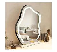 SDCFFC Specchio da trucco da tavolo, Specchio per il trucco a Forma di Nuvola con Luce, controllo Touch intelligente, illuminazione a 3 Colori, Regalo per la Mamma e la Donna