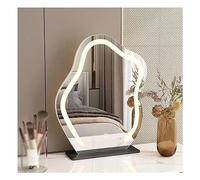 SDCFFC Specchio da trucco da tavolo, Specchio per il trucco a Forma di Nuvola con Luce, controllo Touch intelligente, illuminazione a 3 Colori, Regalo per la Mamma e la Donna