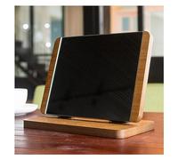 SDCFFC Specchio da trucco pieghevole con supporto, Specchio da trucco in Legno Naturale, Specchio portatile da tavolo/scrivania.