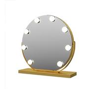 SDCFFC Specchio per il trucco a LED con rotazione a 360°, Specchio da tavolo con luci LED, controllo Touch intelligente, 3 Colori di Luce