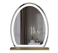 SDCFFC Specchio per il trucco con tre modalità di illuminazione a Colori, A - ricaricabile e B - Non ricaricabile. Due stili di Specchio da trucco: Cornice in Metallo, Design con controllo Touch.