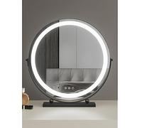 SDCFFC Specchio per il trucco illuminato con controllo Touch, Specchio da trucco con luci per bagno e viaggio